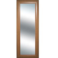 Oak Grooved Frame Long Wall Mirror