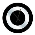Bullseye Black Mirror Clock