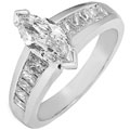 14k White Gold 1-1/2ct TDW Diamond Ring (H-J, SI-I)