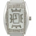 Geneva Platinum Men's Rhinestone Accent Watch