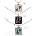 Silver Double Racquet Tennis Necklace