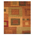Hand-knotted Sand Wool Rug (6' x 9')