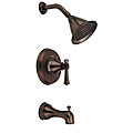 Fontaine Oil Rubbed Bronze Bath Tub Valve & Shower Head Set