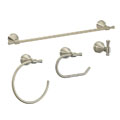 Fontaine Bathroom Towel Bar and Accessory Set (Brushed Nickel)