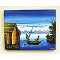 African Village Painting (Ghana)