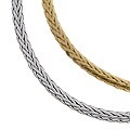 14k Two-tone Gold Reversible Dome Spiga Necklace