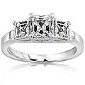 18k Gold 1-1/2ct TDW Asscher Diamond Ring