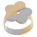 14k Two-tone Gold Flower Ring