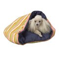 Hoodwink Snuggle Nest Denim Stripe Small Pet Bed