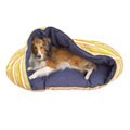 Hoodwink Snuggle Nest Denim Stripe Medium Pet Bed