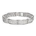14k White Gold 10ct TDW Diamond Bracelet