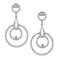 14k White Gold 2-1/2ct TDW Diamond Earrings