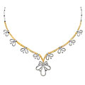 18k Two-tone Gold 3-1/2ct TDW Diamond Necklace