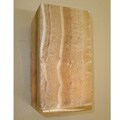 Small Alabaster Rectangular Candle Sconce (Egypt)