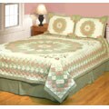 Dahlia Delight Patchwork Cotton Quilt Set