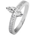 14k Gold 7/8ct TDW Marquise Diamond Engagement Ring