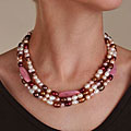Cultured Freshwater Assorted Color Pearl Necklace
