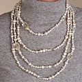 FW Cultured Pearl Crystal Endless 100-inch Necklace