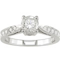 14k White Gold 1ct TDW Diamond Engagement Ring (I-J)
