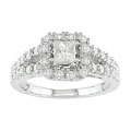 14k White Gold and 1ct TW Diamond Ring