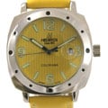 Helbros Men's Colorama Yellow Dial Strap Watch
