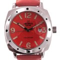 Helbros Unisex Colorado Orange Dial Strap Watch
