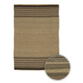 Clea Natural Tan Stripe Jute Rug (5' x 7'6)