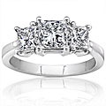 14k White Gold 2ct TDW Diamond 3-stone Ring (H-I, I1)