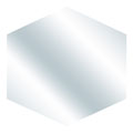 Mirror Hexagonal Wall Tiles (Set of 3)