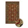 Hand-tufted Addiel Red/Black Wool Rug (7'9 x 10'6)