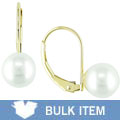 14k Yellow Gold Freshwater Pearl Leverback Earrings (Case of 3)