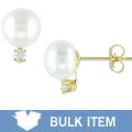 14k Yellow Gold Freshwater Pearl Earrings (Case of 3)