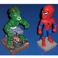 Hulk and Spiderman Bobble Heads