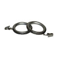 Silver Inlay Curtain Hardware Ring Set