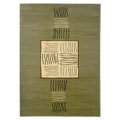 Hollywood Olive Polypropylene Rug  (5'3 x 7'6)
