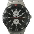 Nautica Men's Black Dial Stainless Steel Watch