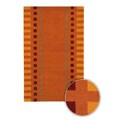 Hand-tufted Aava Rusty Orange Wool Rug (5' x 7'6)