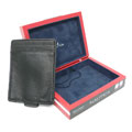 Nautica Genuine Leather Money Clip with Gift Box