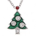 Sterling Silver Christmas Tree Charm Necklace