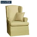 Sure Fit Cotton Classic Wing Chair Slipcover