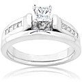 14k White Gold 3/5 ct TDW Princess Diamond Bridal