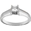 14k Gold 1/2 ct TDW Asscher Diamond Ring (H-I, VS2-SI1)
