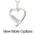 14k Gold 1/3ct TDW Round Diamond Journey Pendant (H-I, I1)