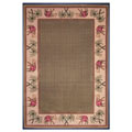 Santa Cruz Power-woven Contemporary Green Rug (3'6 x 5'1)