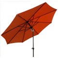 Orange Crank and Tilt 10-foot Outdoor Umbrella