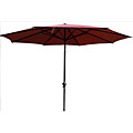 Red Crank and Tilt 10-foot Outdoor Umbrella