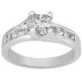 14k White Gold 1ct TDW Princess Diamond Engagement Ring (HI, I1)
