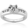 14k White Gold 1ct TDW Princess Diamond Engagement Ring (HI, I1)