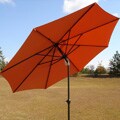 Orange Tilting 9-foot Patio Umbrella