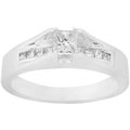 14k Gold 1/2ct TDW Princess Diamond Engagement Ring